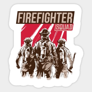 Firefighter Squad - Firemen Sticker